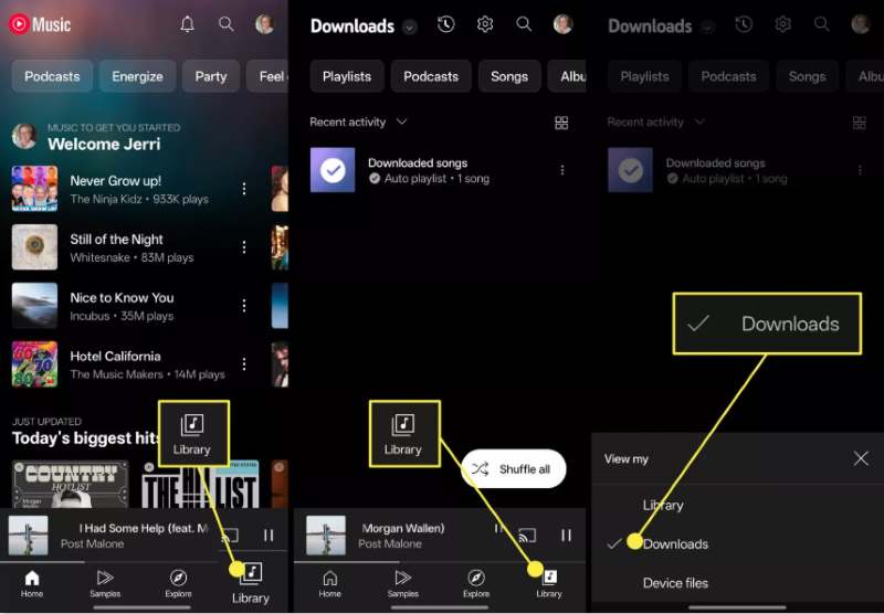 Youtube Library Downloaded Music