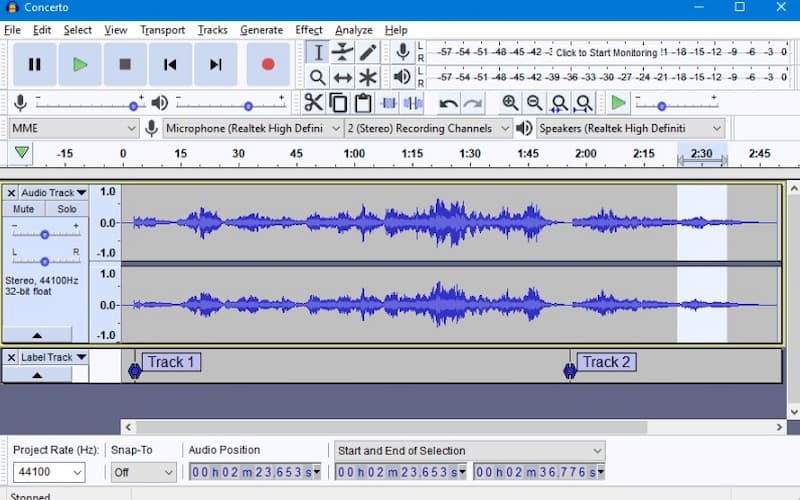 Audacity Audio Without Spotify