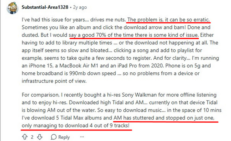 Apple Music Download Issue