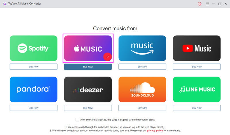 Click Apple Music Platform Topvox