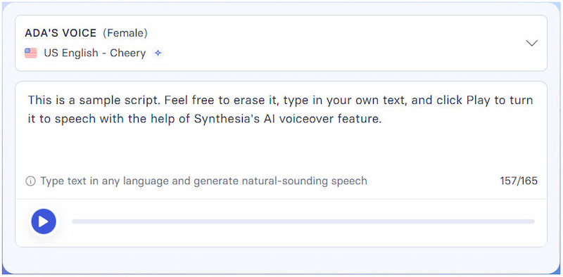 Synthesia Alternative to Elevenlabs