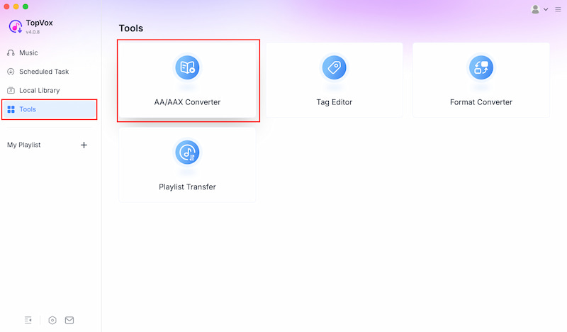 Topvox All Muisc Converter Tools Aax Converter