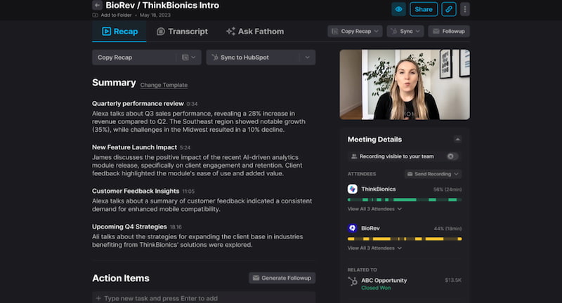 What Is Fathom AI Notetaker