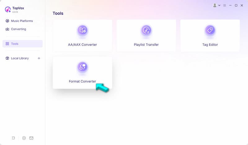 Access Format Converter In Topvox All Music Converter