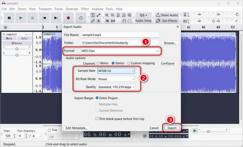 Export Flac As Mp3 In Audacity