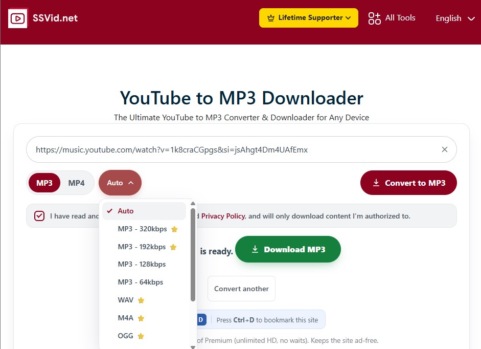 Ssvid Youtube Music Downloader