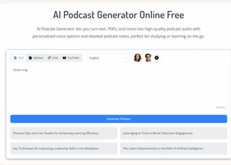 Notegpt Podcast Generator