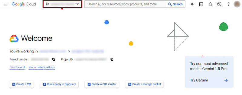 Create Google Cloud Project