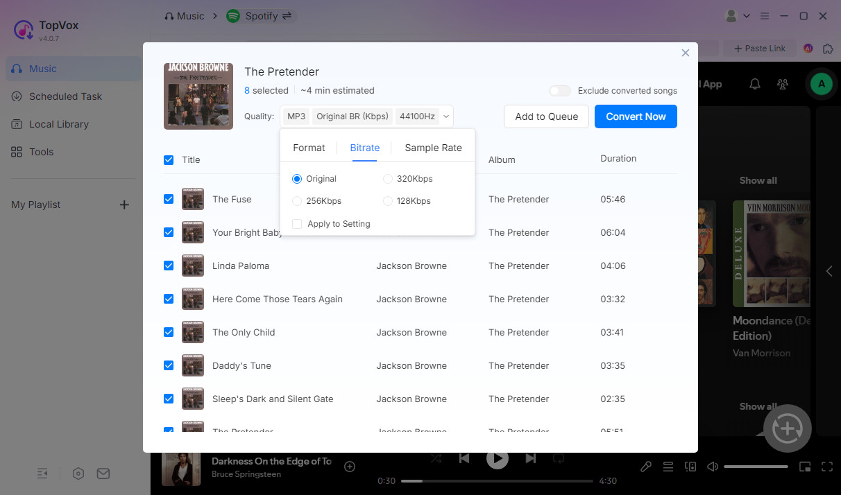 Change Output Quality