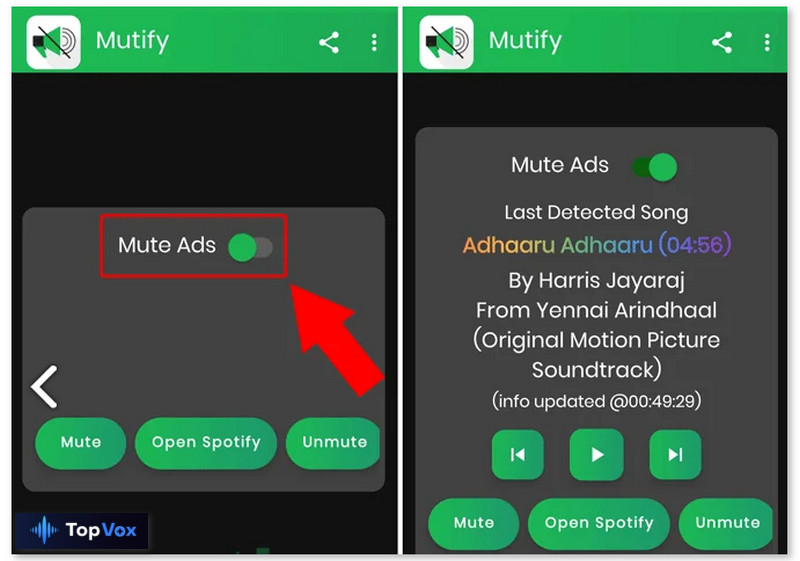 Mutify Mute Spotify Ads