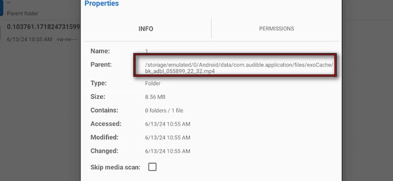 Location of Audible Books on Android