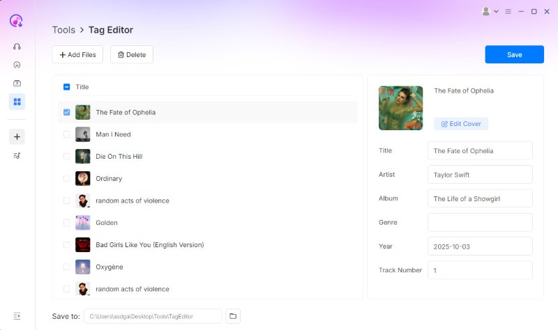 Change Id3 Using Tag Tool