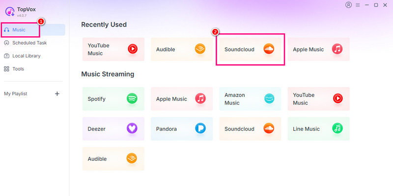 Soundcloud Platform Topvox