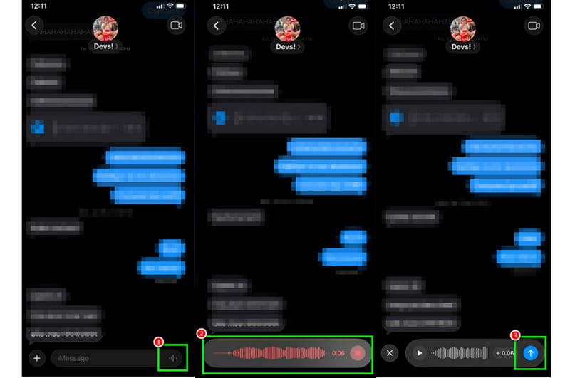 Create Send Message iPhone