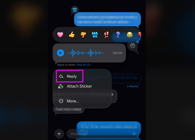 Reply Voice Message