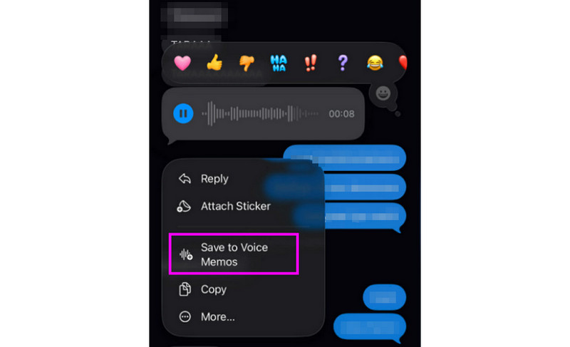 Save Voice Messgae Settings