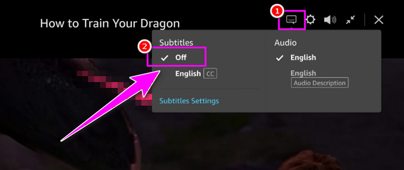 Turn Off CC Amazon Prime