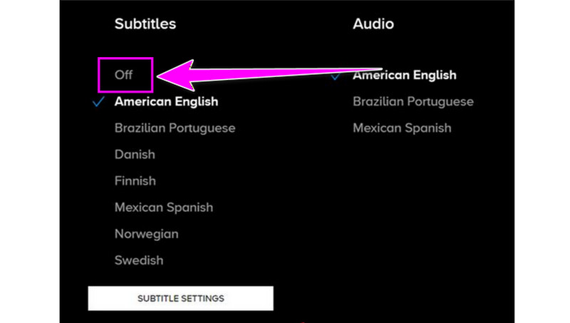 Turn Off CC Paramount