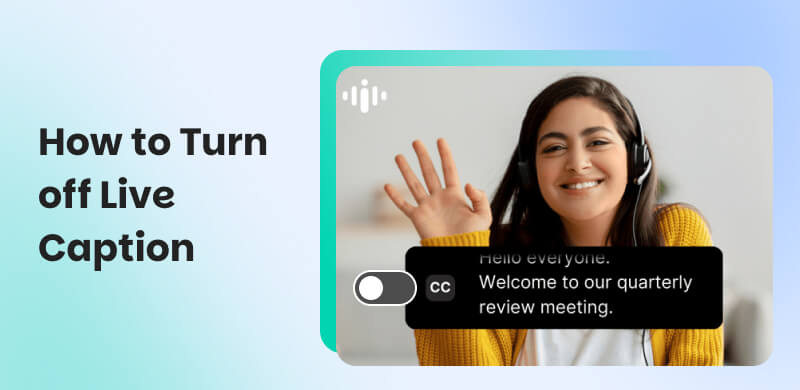 How to Turn off Live Caption