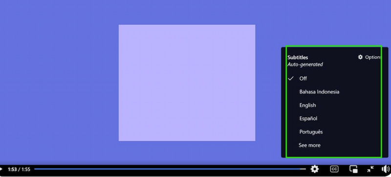 Turn off Live Caption On Facebook