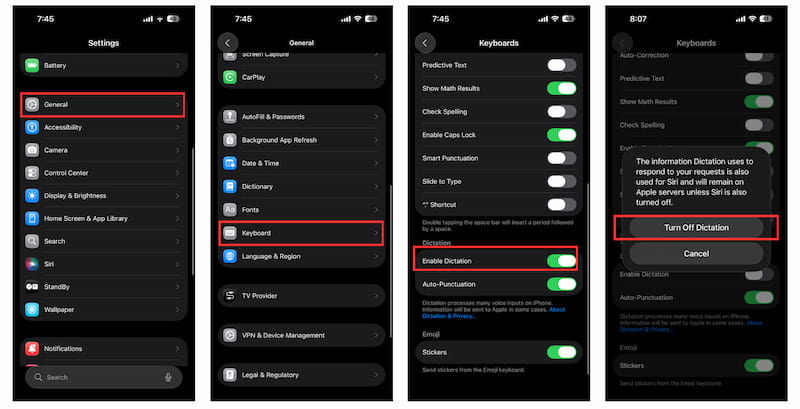Turn Off Dication IOS 16