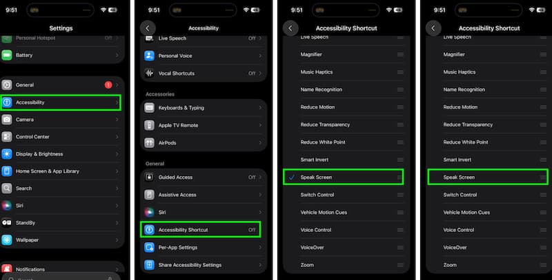 IOS Disable Speak Content