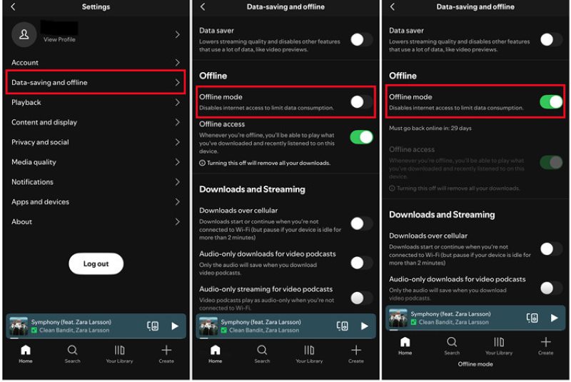 Spotify Mobile Offline Mode