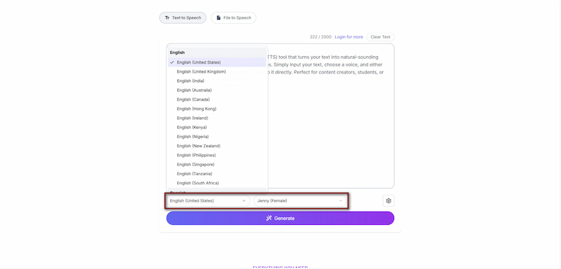 Choose Language And Voice