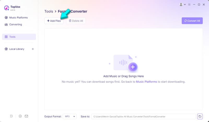 Import M4a Files For Conversion In Topvox