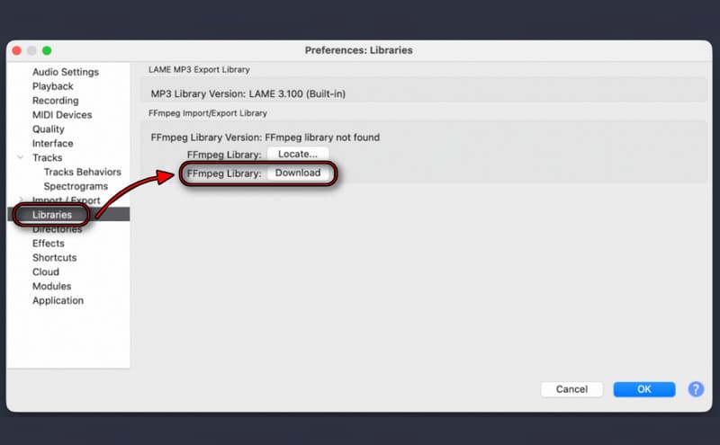 Download Ffmpeg Library In Audacity