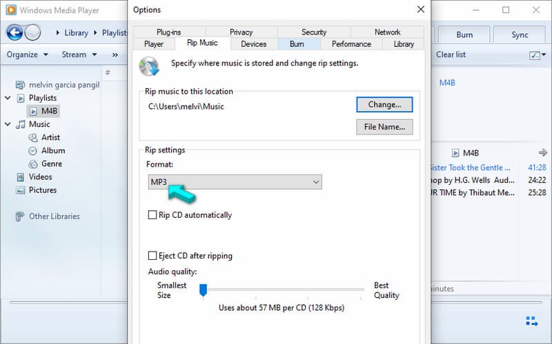 Choose Mp3 As Output In Windows Media Player