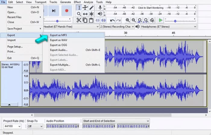 Export As Mp3 In Audacity
