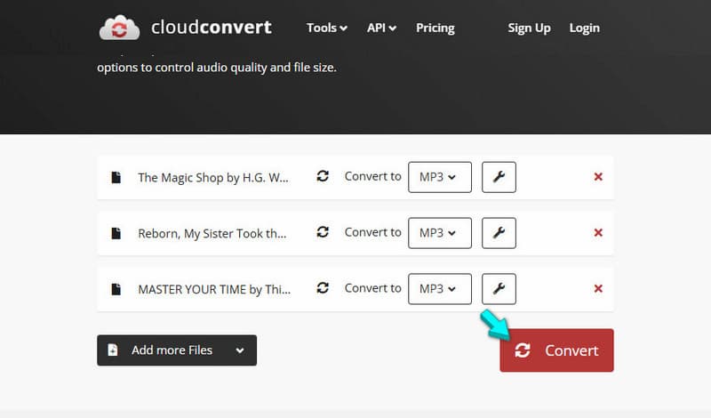 Initiate Conversion In Cloudconvert