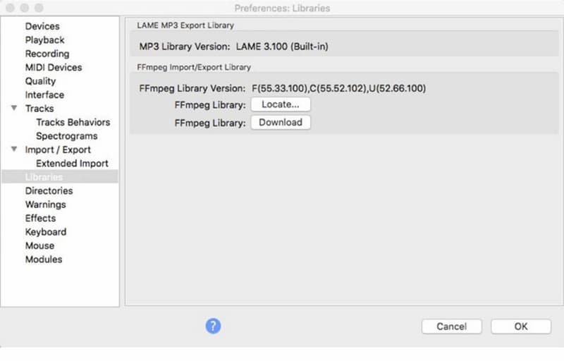 Link Ffmpeg Library In Audacity