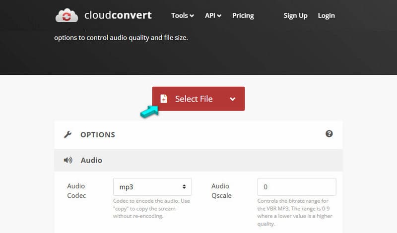 Load M4B In Cloudconvert