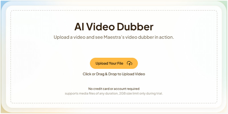 Maestra Ai Video Dubber