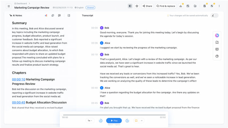 Notta Ai Transcription Tool