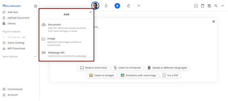 Add Text Or Document