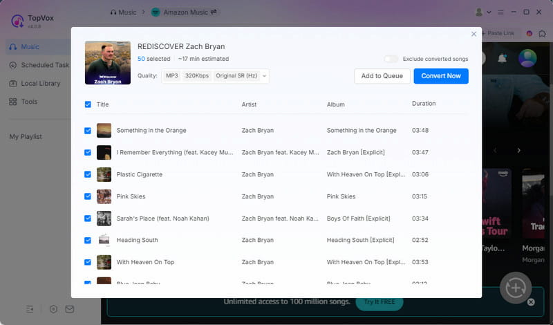 Topvox All Music Converter Alternative to Noteburner