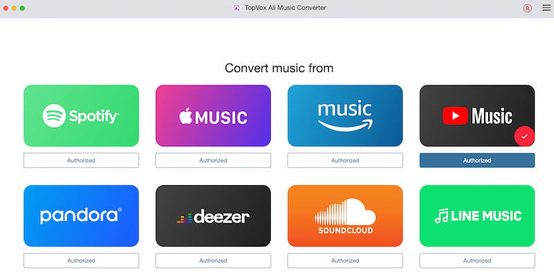 Topvox All Music Converter Youtube Music