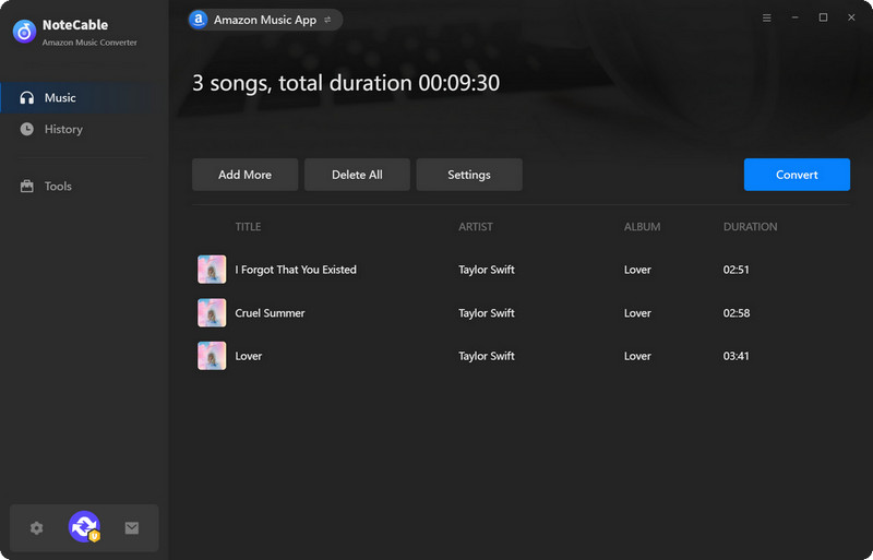 Notecable Convert Songs