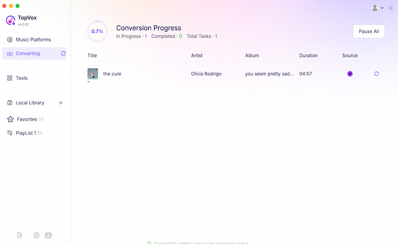 Topvox Deezer Music Convert Music