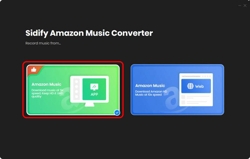 Choose Download Mode in Sidify