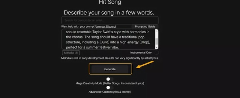 Sonauto Generate Music