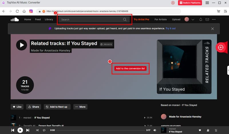Add To Covnersion Topvox