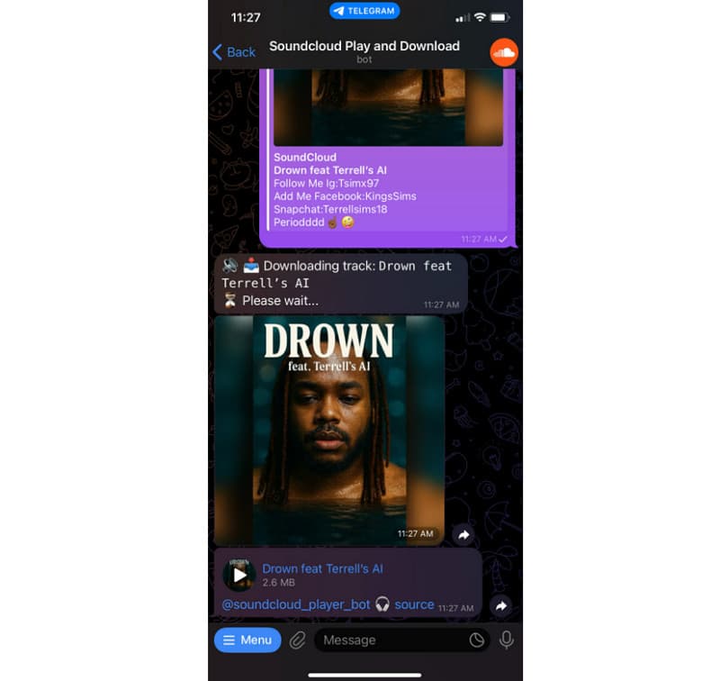 Telegram Soundcloud Downloader