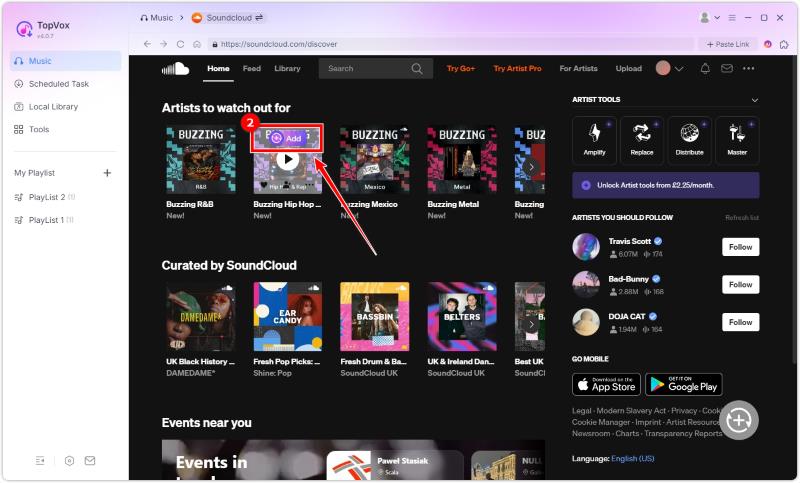 Choose Soundcloud Music