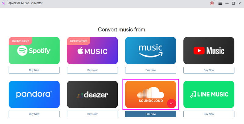 Click Soundcloud Platform Topvox
