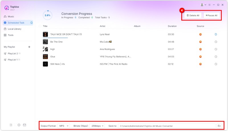 Start to Downlaod Soundcloud Tracks