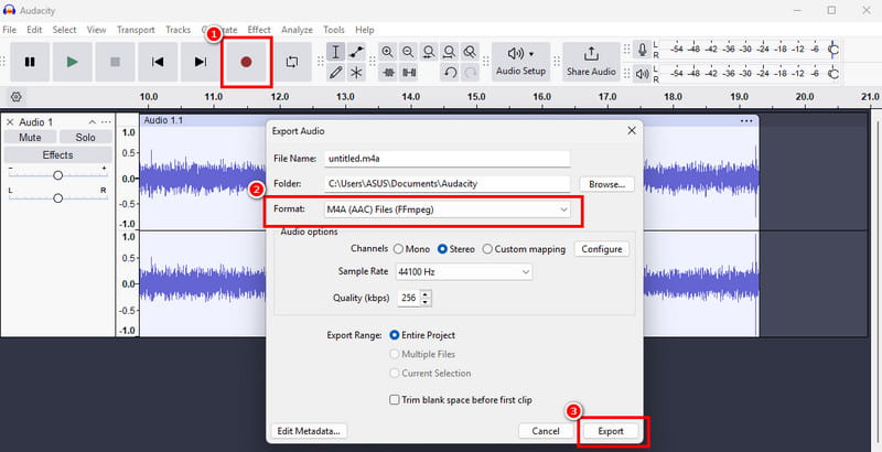 Record SoundCloud Audacity
